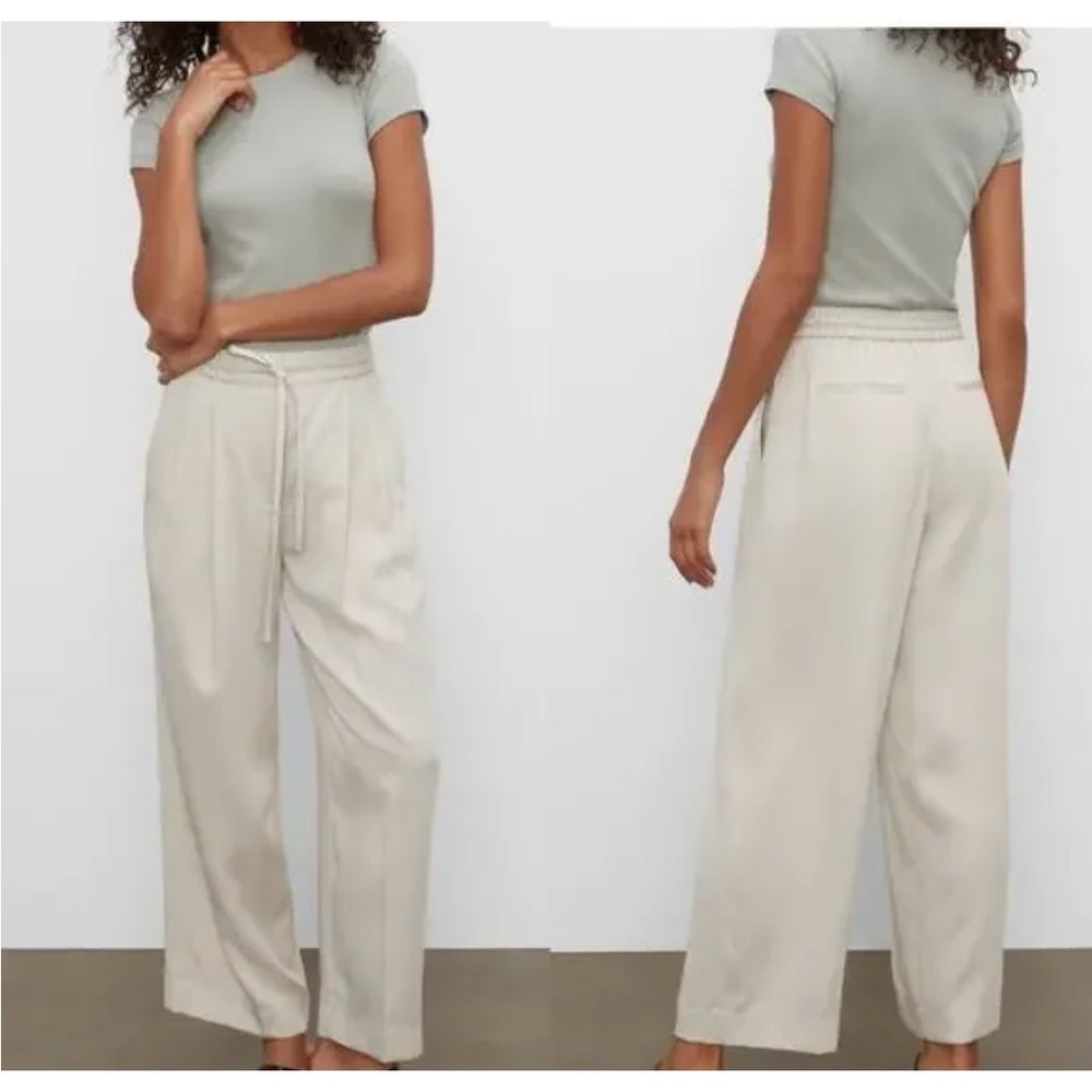 Club Monaco Signature Elasticated Trouser - color Silver Birch